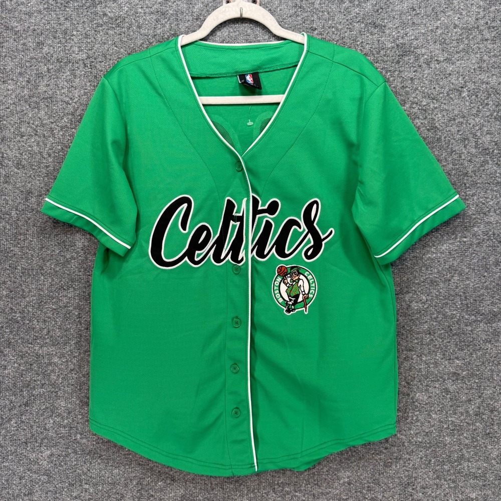 Boston‎ Celtics Jersey Womens Medium Green NBA Jersey Button Front Number 46